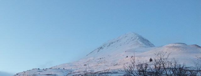 The view of Barometer, Monday evening. 